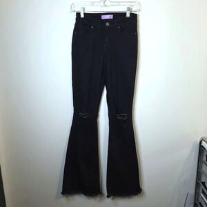 YMI Black Flare Jeans Size 1/25